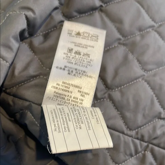 Patagonia Gray Pea Coat Cozy and Stylish